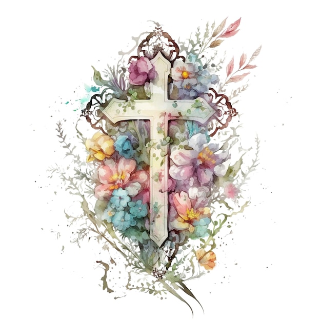 Cross watercolor 34