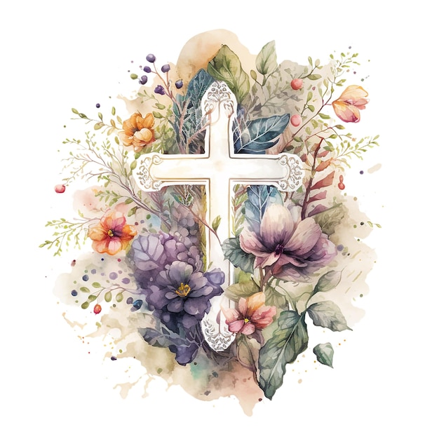 Cross watercolor 48