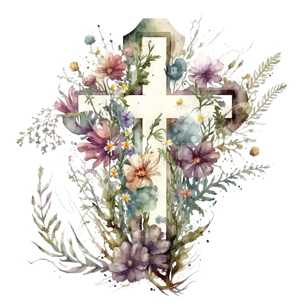 Cross watercolor 62