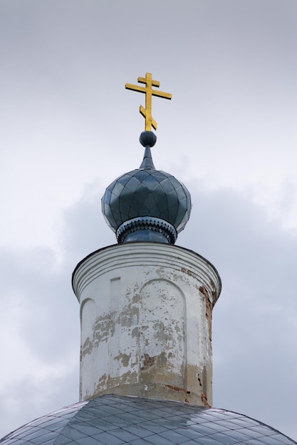 Cross with a dome against the sky