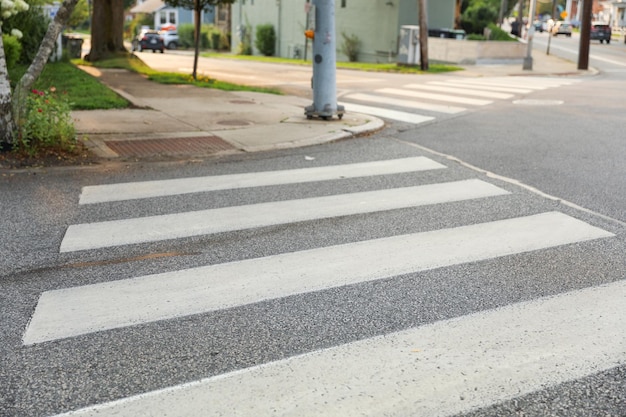 crosswalk signifies safe passage community connectivity and harmony amidst bustling city life