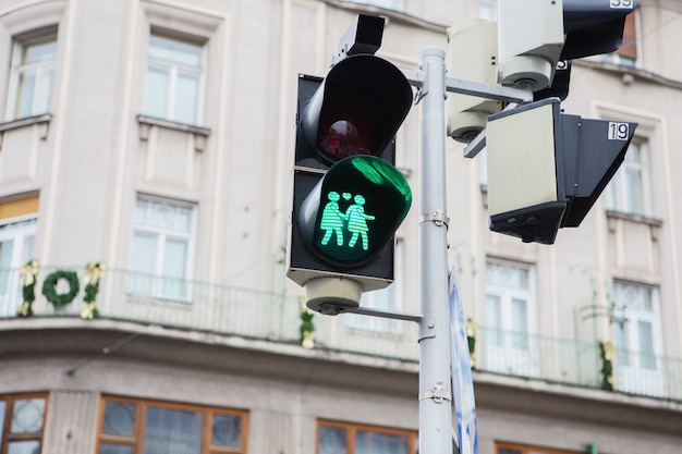 Crosswalk traffic light