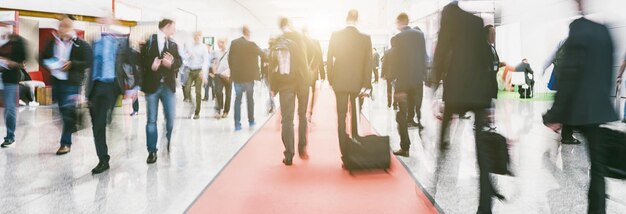 Crowd of business people at a congress