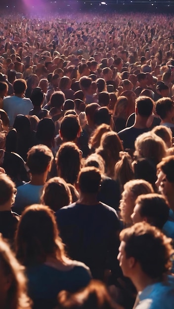 Crowd of fans at concert