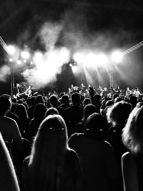 Photo crowd at music concert