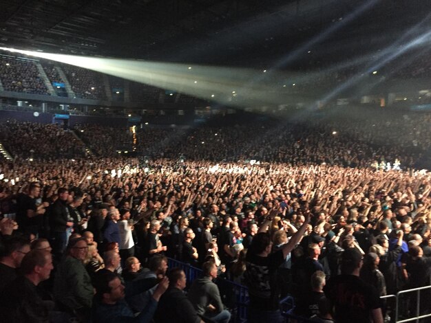 Crowd at music concert