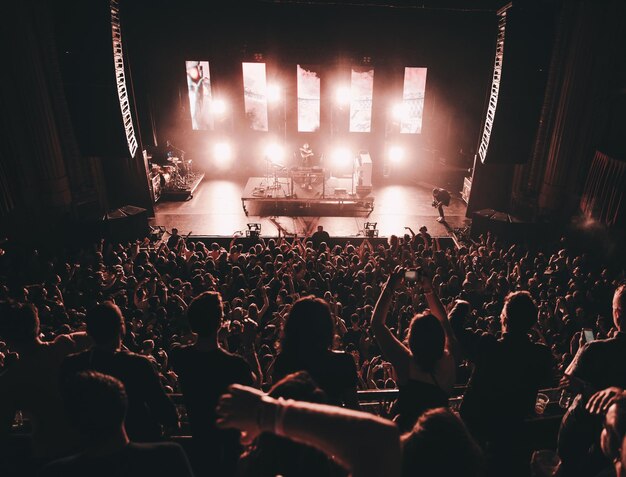 Crowd at music concert