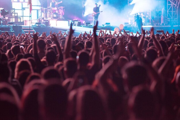 Photo crowd at music concert