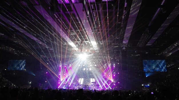 Photo crowds enjoying music concert