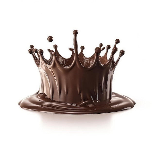 A crown of chocolate is made by the chocolate king.