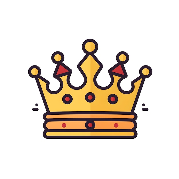 A crown icon with the word king on it