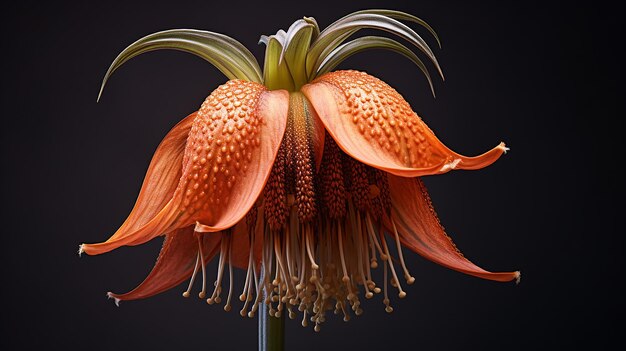 Photo crown imperial flower fritillaria imperialis or kaiser's crown