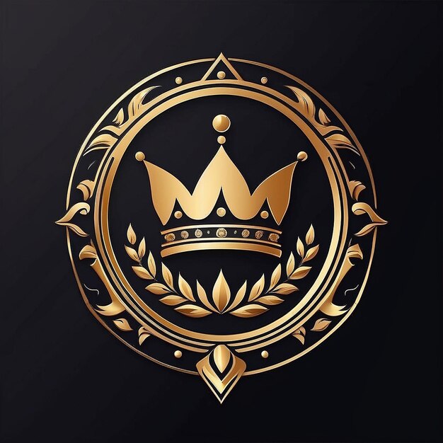 Crown Logo Template Wealth and Prosperity