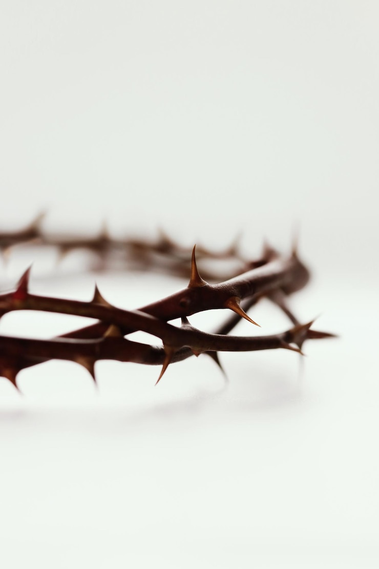 Photo crown of thorns symbolizing the sacrifice and suffering of jesus christ