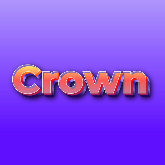 CrownText-effect JPG-gradiënt paarse achtergrondkaartfoto