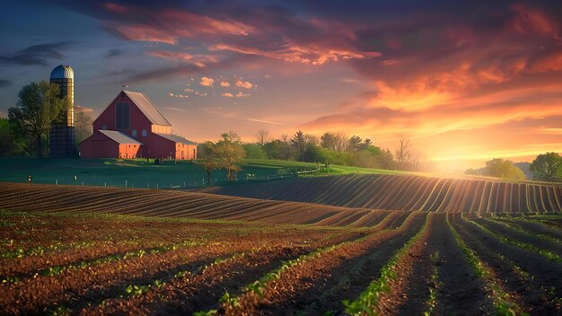 Photo the crucial role of virginia39s agriculture industry in nurturing a flourishing farming community concept agriculture economy virginia farmers sustainable farming practices community support