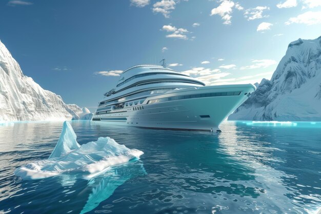 Photo cruise liner sea cruise concept