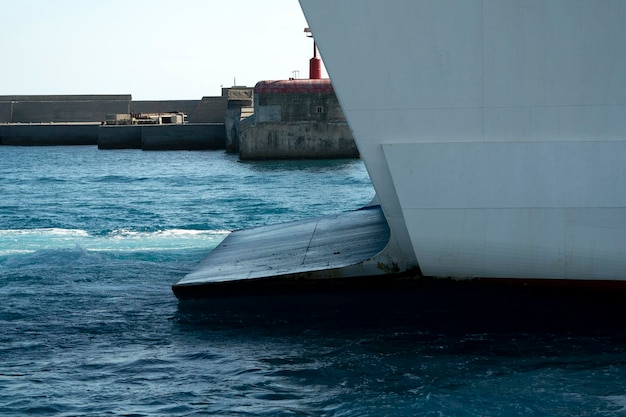 Cruise ship back detail