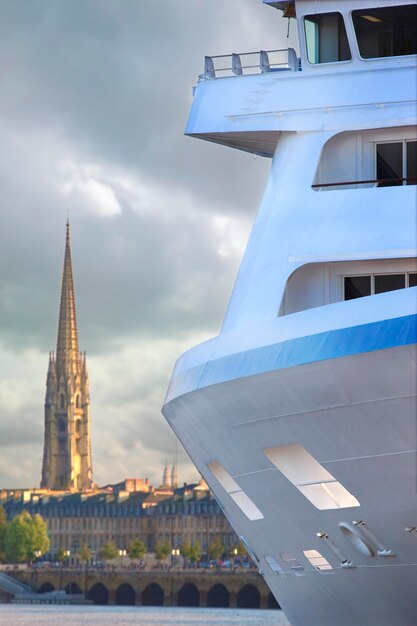 Cruise ship in Bordeaux