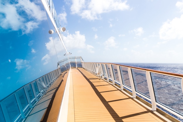 Cruise ship open deck