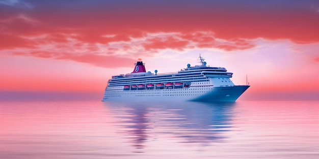 Photo a cruise ship in the water