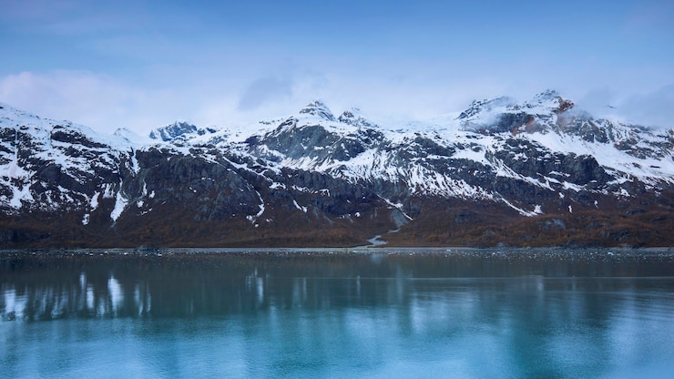 Foto cruise, zeilen, alaska, gletsjerbaai, nationaal park