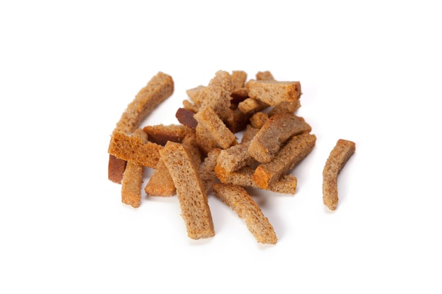 Crumbs of bread croutons