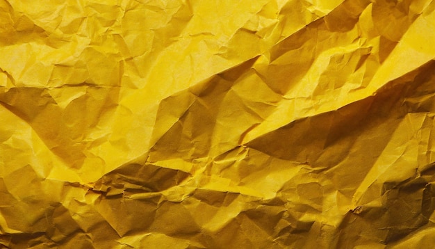 Crumple yellow paper background