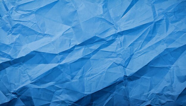 crumpled blue paper background