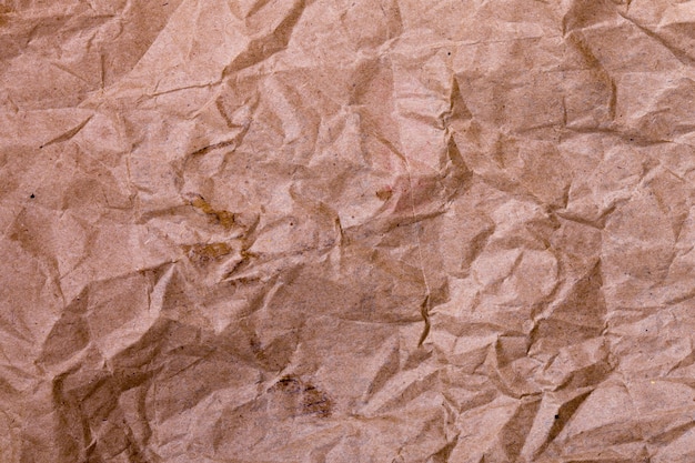 Crumpled brown paper. background for design