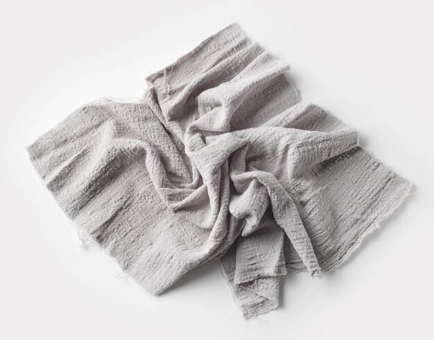 crumpled cotton napkin