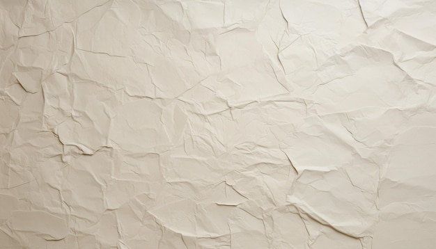 Сморщенная складчатая складчатая бумага текстура белый крем цвет рисунок фон обои