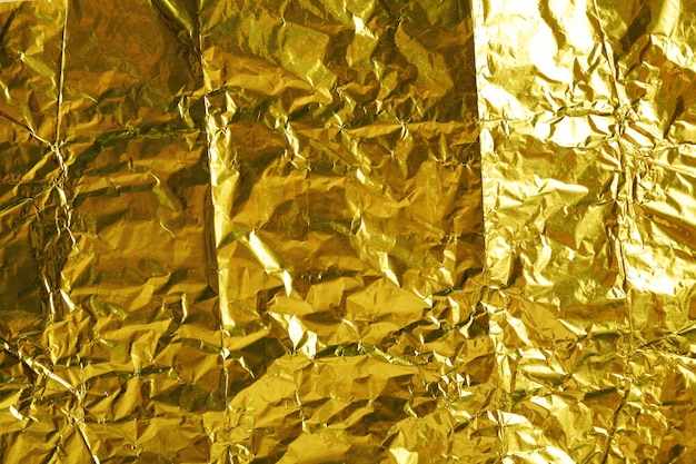 Crumpled foil texture background