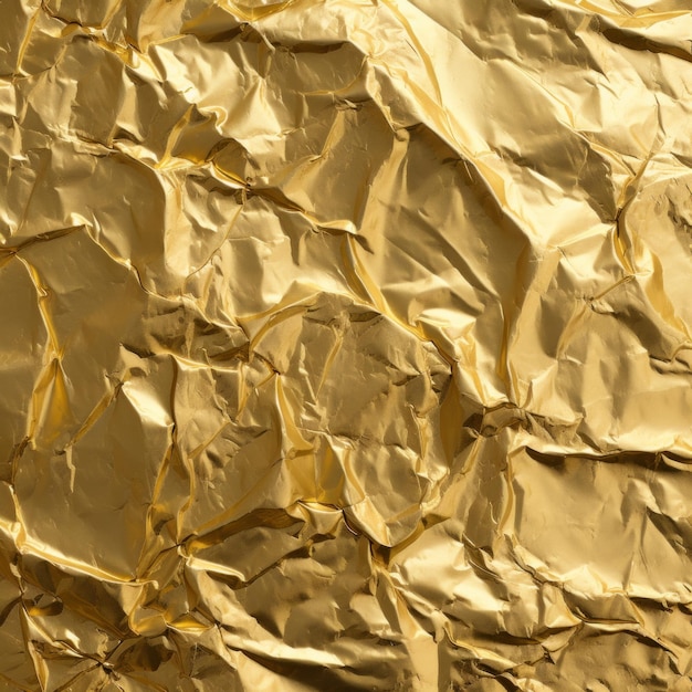 Crumpled foil texture Illustration AI GenerativexA