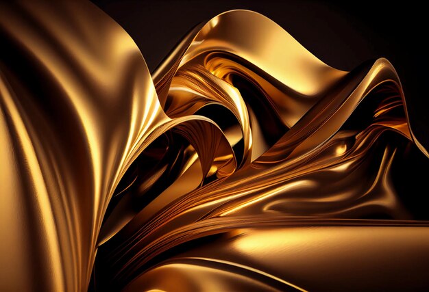 Crumpled gold fabric