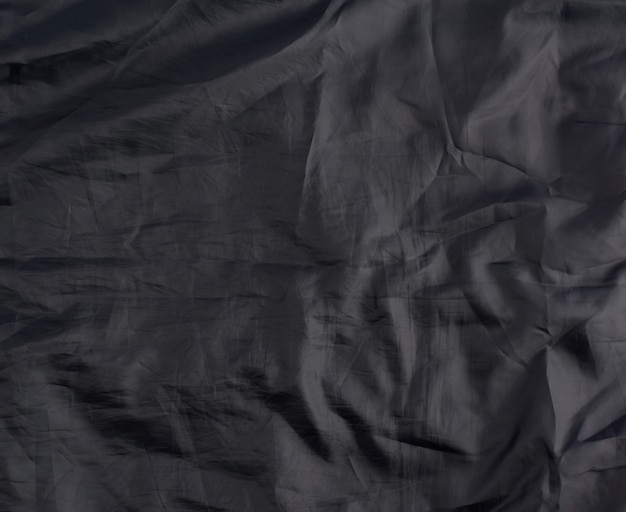 Photo crumpled gray synthetic fabric for the manufacture of lining for skirts