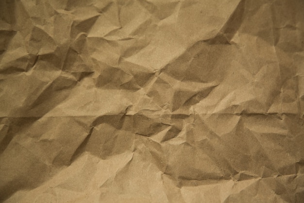 Crumpled kraft paper texture