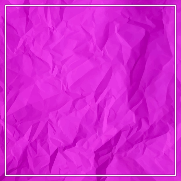 Crumpled magenta paper background texture