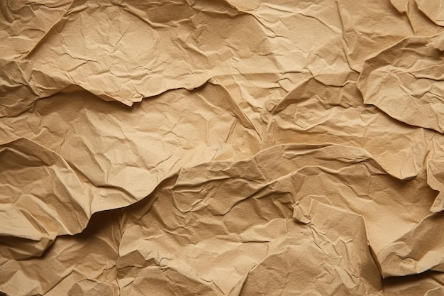 Crumpled old yellow paper