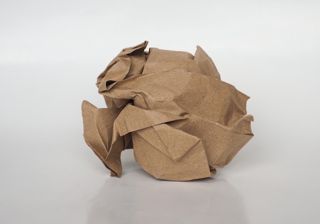 Crumpled paper ball