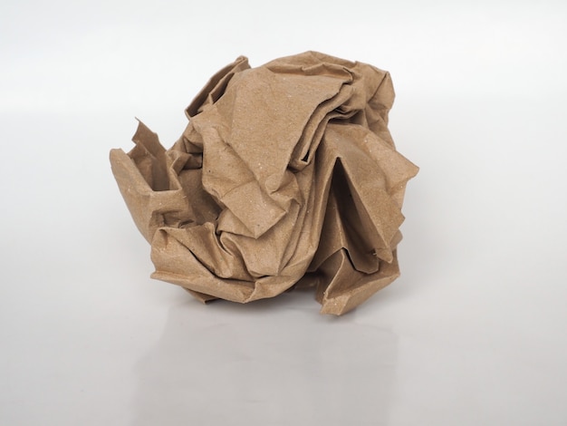 Crumpled paper ball