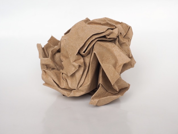 Crumpled paper ball