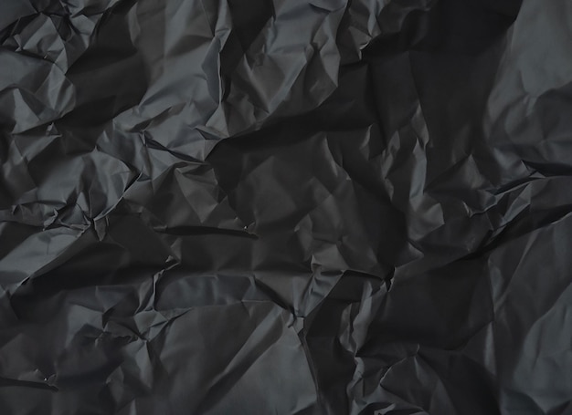 crumpled paper black