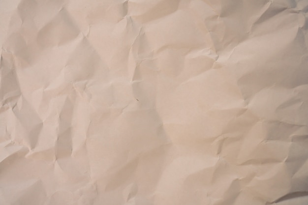 Photo crumpled paper brown texture background