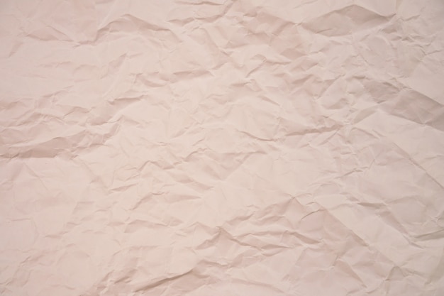 Photo crumpled paper brown texture background