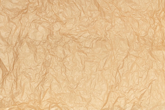 Crumpled paper for kraft background or cardboard texture.