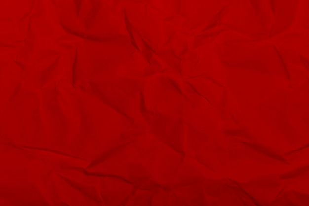 crumpled red paper sheet texture