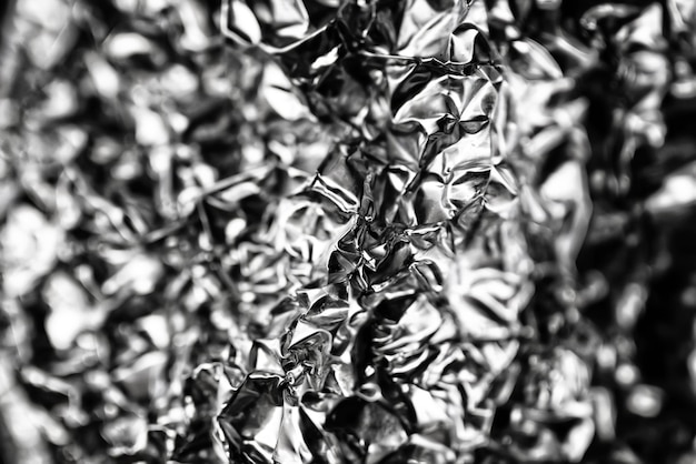 Crumpled silver gray background