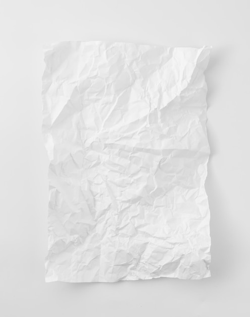 crumpled white paper texture background