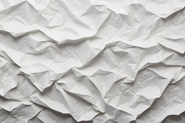 Crumpled white paper texture pattern Rough grunge old blank White clean crumpled paper background